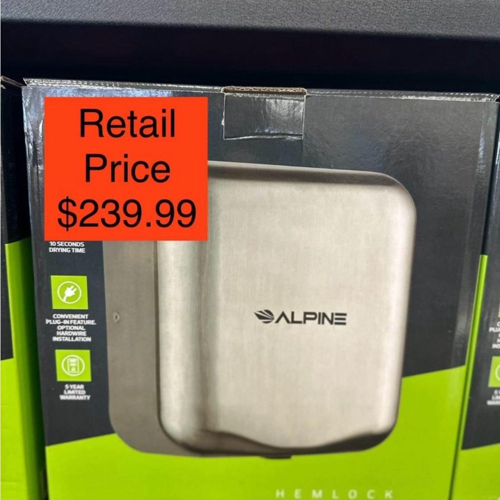 NEW Commercial Hand Dryer - Automatic, SS